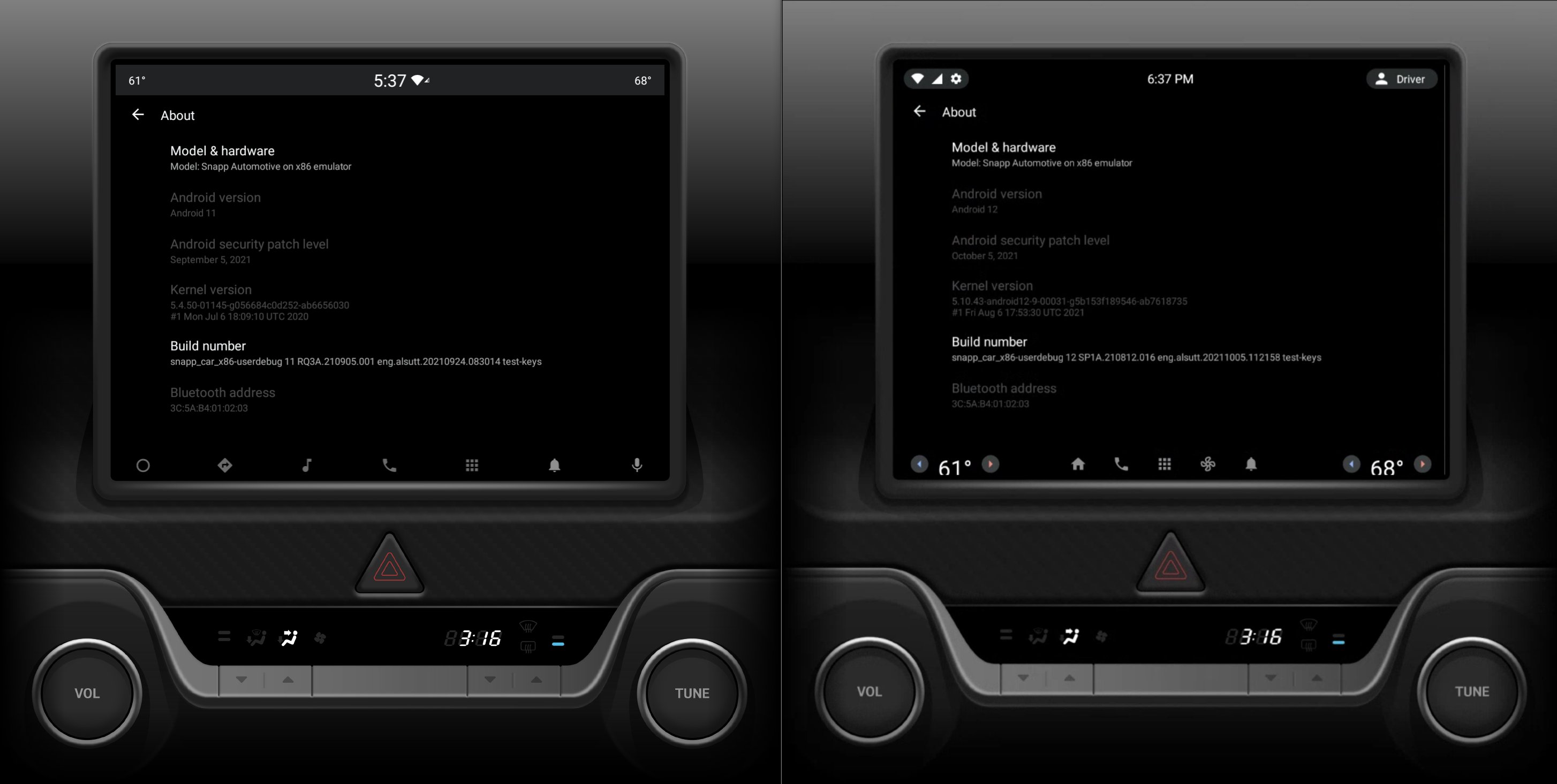 Android Automotive OS Screenshots